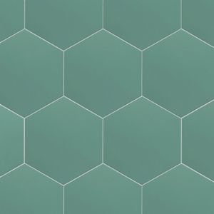 Vloertegel / wandtegel hexagon Coimbra jade groen 17,5x20