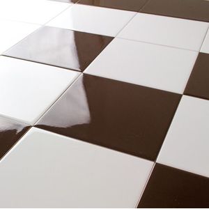 Wandtegels Chocolate bruin glans 15x15