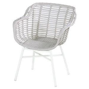 Hartman - Cecilia - Tuinstoel - Ivoor - Wicker - Aluminium Onderstel