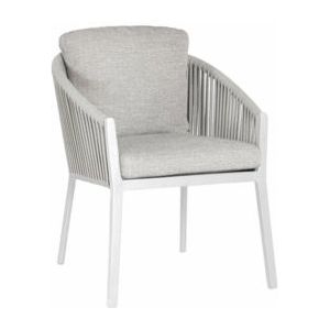 Tuinstoel Suns Avero Matt White / Soft Grey (set van 2)