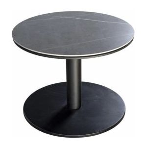 Bijzettafel Yoi Millor Black Slate Ø60 x 45 cm