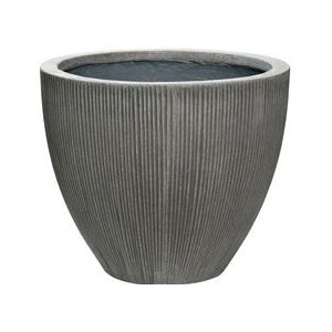 Bloempot Pottery Pots Ridged Jesslyn S Dark Grey Vertically Ridged 51 x 43 cm