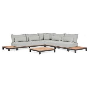 Loungeset Suns Evora Hoekopstelling 2x2 Seater Matt Royal Grey / Soft Grey (6-delig)