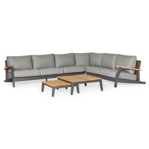 Loungeset Suns Siena Hoekopstelling 3-Seater rechts + 2-Seater Links Matt Royal Grey / Light Anthracite (5-delig)