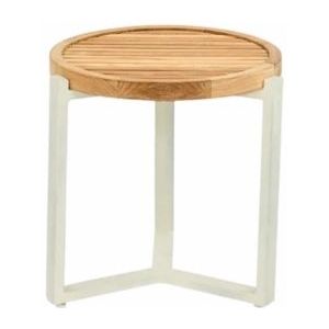Applebee - Monaco - Bijzettafel - Oyster - Aluminium - Teak