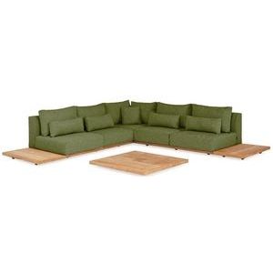 Loungeset Suns Aspen Hoekopstelling 2x2 Forest Green (6-delig)