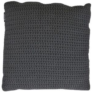 Sierkussen Borek Crochette DW Antraciet 50 x 50 cm