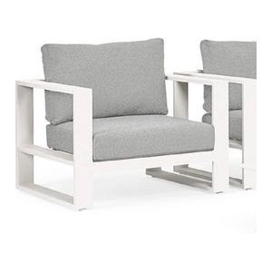 Loungestoel Suns Savona Matt White / Soft Grey