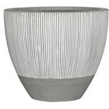 Bloempot Pottery Pots Ridged Jesselyn S White stripe 51 x 43 cm
