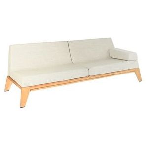 Tuinbank Borek Hybrid Sofa Teak Alu Antraciet / Prato Shell