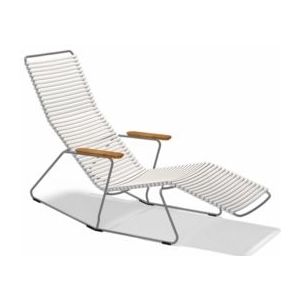 Houe - Click Sunrocker - Loungestoel - Muted White - Gepoeiercoat Metaal