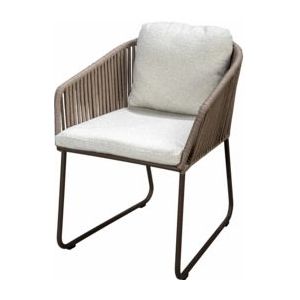 Yoi - Calera Dining - Tuinstoel - Bronze - Wool - White