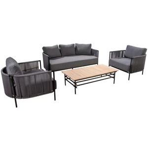 Sofa Set Yoi Umi Rectangle Black Rope Grey