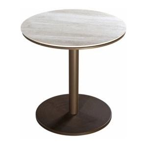 Bijzettafel Yoi Millor Bronze Travertin Ø50 x 50 cm