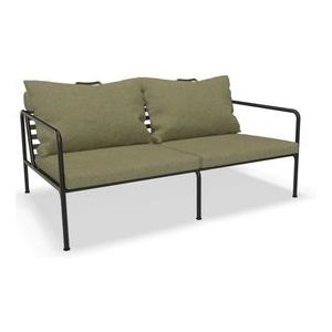 Houe - Avon - Loungebank - Zwart - Staal - Kussen Leaf