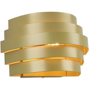 Moderne up down wandlamp goud, Sonay