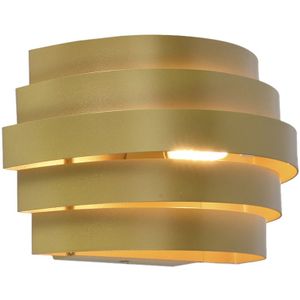 Moderne up down wandlamp goud, Sonay