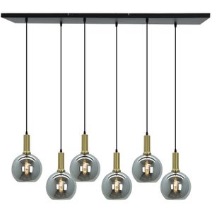 Design hanglamp grijs, Giada, 6L