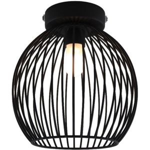 Industriële badkamer plafondlamp zwart, Wiro, IP44