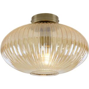 Olucia Charlois - Plafondlamp - Goud/Amber - E27