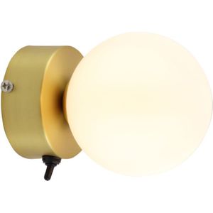 Moderne badkamer wandlamp goud, Amer, IP44