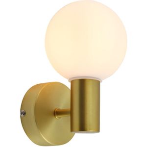 Moderne badkamer wandlamp goud, Amer, IP44