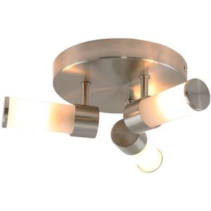 Moderne badkamer plafondlamp nikkel, Callum, IP44