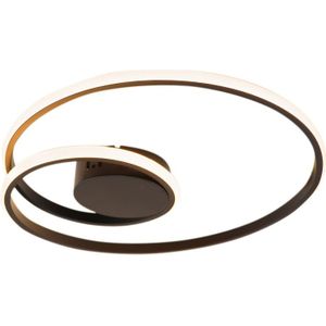 Moderne plafondlamp zwart, Levy, 20W, 2700K LED, 3-staps dimbaar