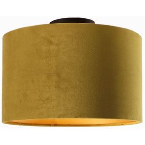 Geel met gouden plafondlamp Krista, 30cm