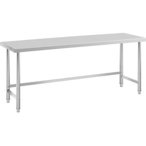 Royal Catering - RVS Werktafel - ECO - Roestvrij Staal - Draagvermogen 95 kg