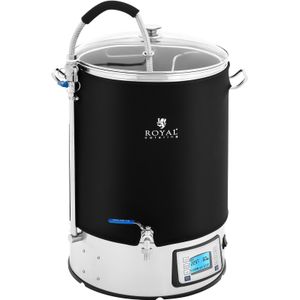Royal Catering Brouwketel met isolatie - 40 L - 2500 W - 10 - 100 °C - RVS - LCD display - Timer