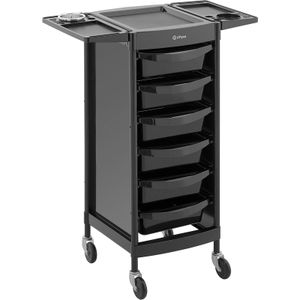 physa Kappers trolley - 10 kg - 6 lades met 3 verdelers - föhnhouder - 420 x 390 mm plank
