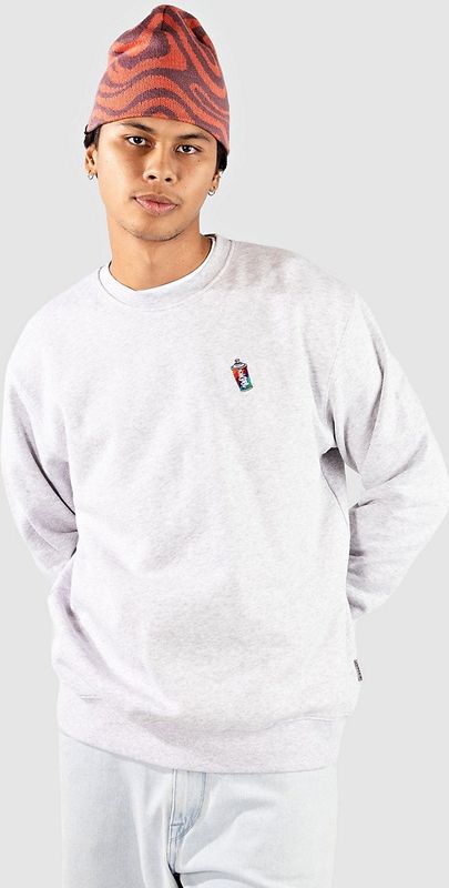 Iriedaily - Minican - Sweatshirt - Lichtgrijs - Ronde Hals - Losse Pasvorm