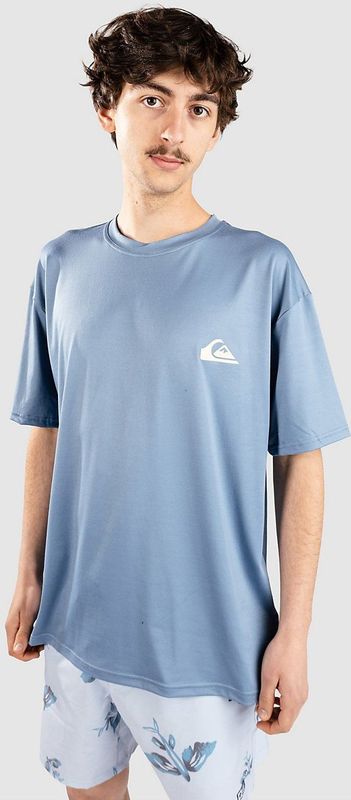 Quiksilver - Everyday Surf Tee - T-shirt - Blauw - Gerecycled Polyester - 50+ UV-Bescherming