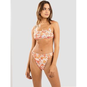 Rhythm Rosa Floral Tie Back Crop Bikini Top