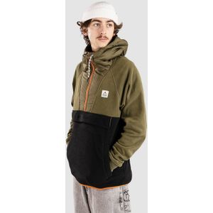 Passenger Woodland Hooded 1/2 Zip Polar Half-Zip Fleece Trui