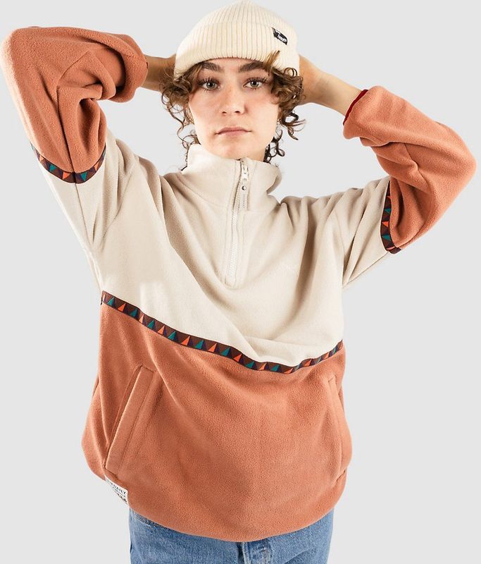 Iriedaily - Holina - Trui - Jade Groen / Oranje / Watermeloen Rood / Wit