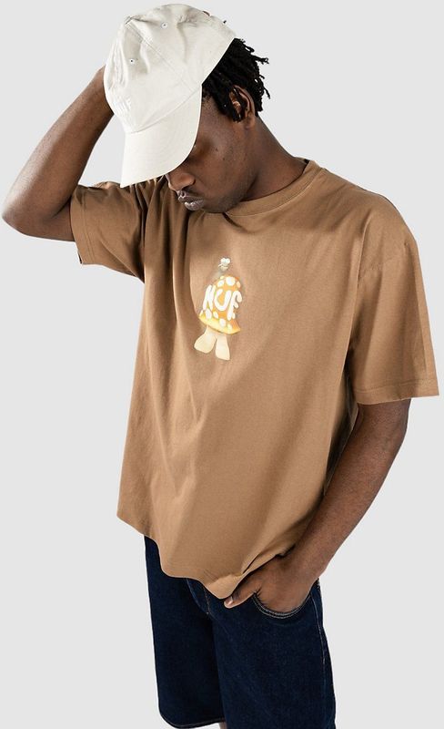 Huf - Shroomery S/S Tee - T-shirt - Bruin