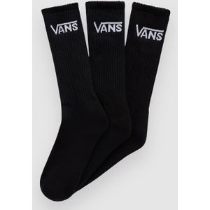 Vans - Classic Crew - Lange Sokken - Zwart - 3 Paar