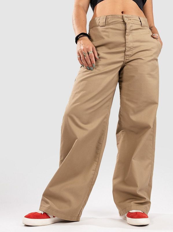 Carhartt Work In Progress - Stoffen Broek - Dames - Los Model - Franse Steekzakken