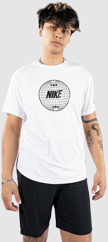 Nike - Swim Lead Line Hydroguard - T-shirt - Wit - Korte Mouwen