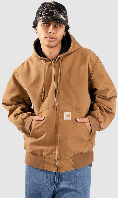 Carhartt Wip, Heren, Jassen, Bruin, Maat: XS Katoen,