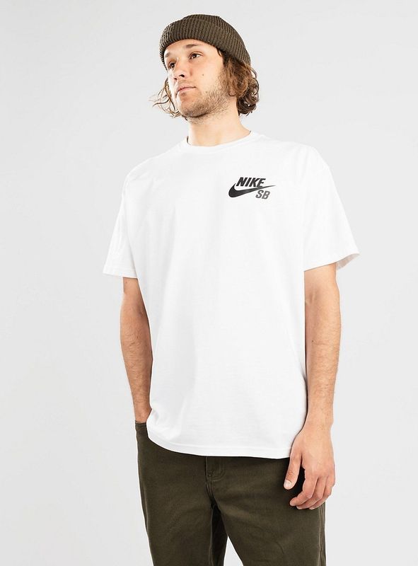 Nike SB Skateshirt met logo - Wit
