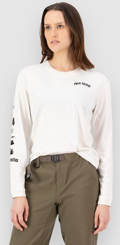 Mons Royale - Yonder - Longsleeve - Dames - Merinowol en Biologisch Katoen