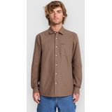 Volcom - VEECO OXFORD - Overhemd - Bruin - Lange Mouw
