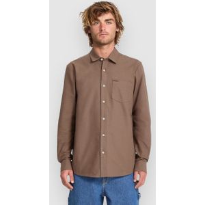 Volcom - VEECO OXFORD - Overhemd - Bruin - Lange Mouw