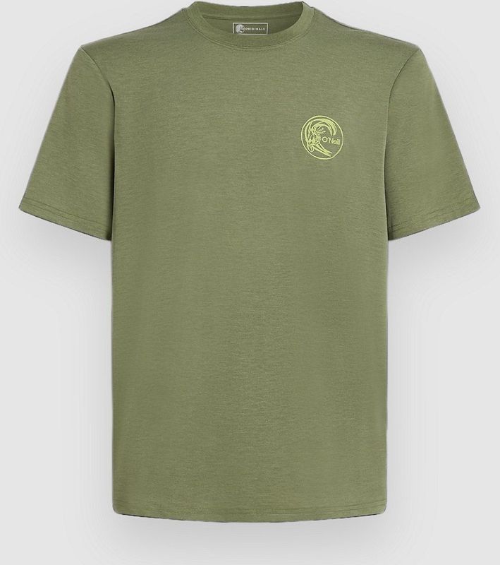 O'Neill - O'Riginals Hybrid T-Shirt - T-Shirt - Grijs - Melange Active Knit