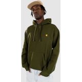 Carhartt WIP - Hooded American Script Sweat - Groen - Heren - Katoen