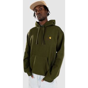 Carhartt WIP - Hooded American Script Sweat - Groen - Heren - Katoen