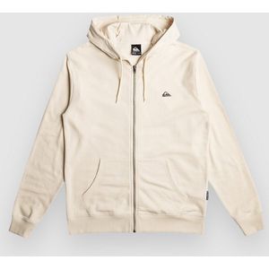 Quiksilver Basic Sweatshirt Met Rits Beige Man
